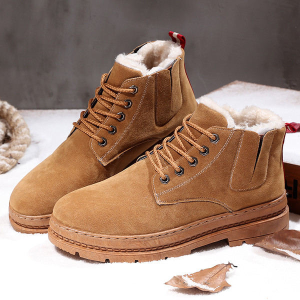 Ανδρικές χειμερινές μπότες με απαλή επένδυση σε διάφορα χρώματα