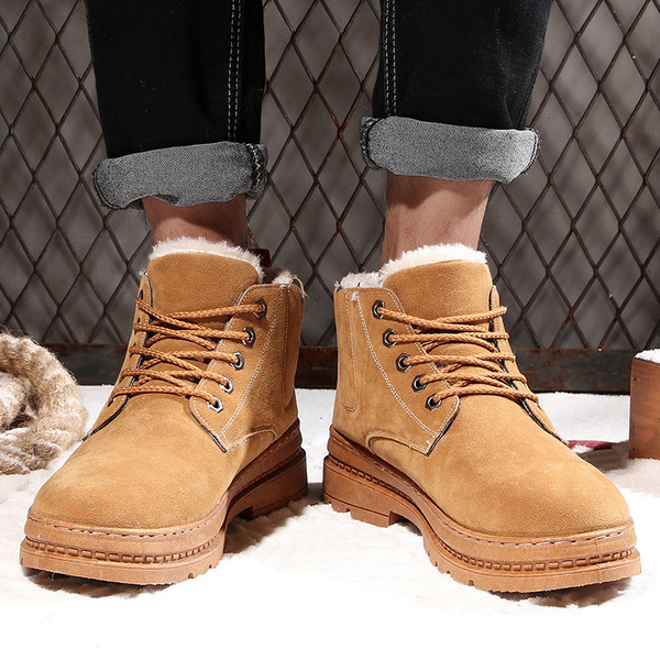 Ανδρικές χειμερινές μπότες με απαλή επένδυση σε διάφορα χρώματα