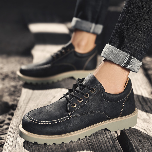 Durva talpú férfi téli cipő három színben