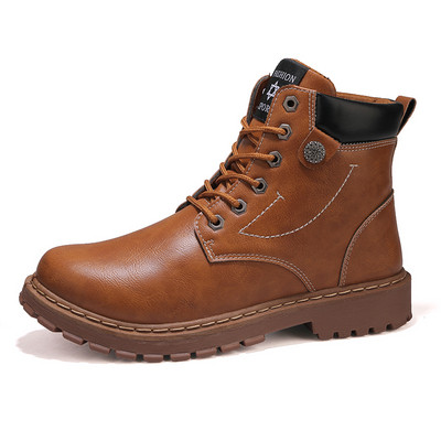 Cizme barbatesti in trei culori cu sireturi