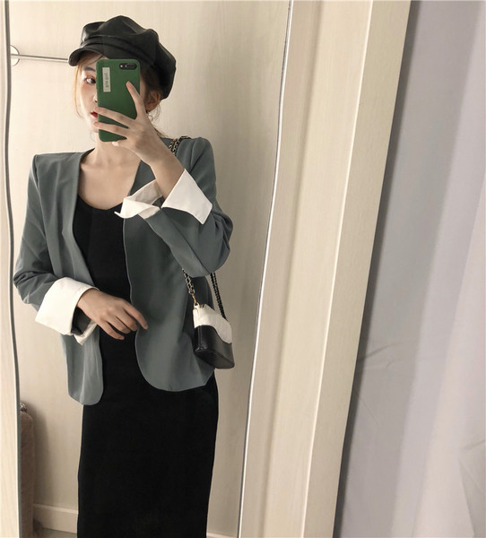 Geaca de dama moderna fara nasturi in doua culori