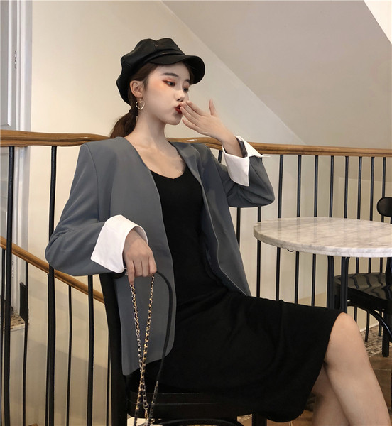 Geaca de dama moderna fara nasturi in doua culori