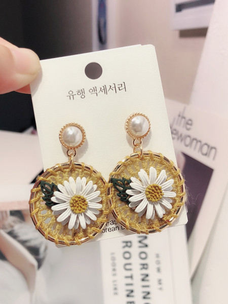 Cercei casual dama cu motive florale