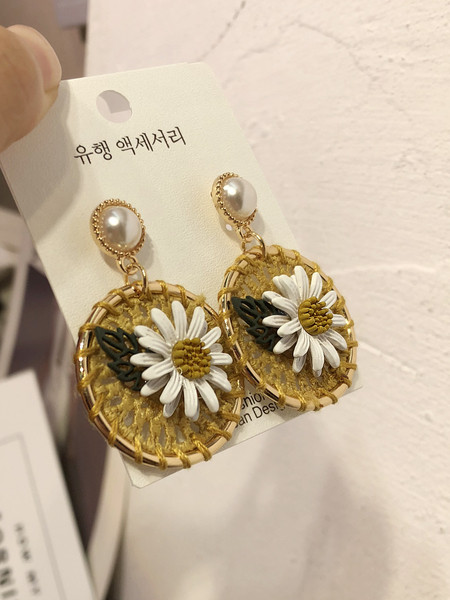 Cercei casual dama cu motive florale