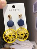 Дамски ежедневни обеци в три цвята