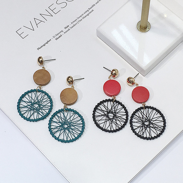 Дамски ежедневни обеци в три цвята