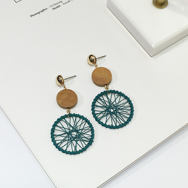 Дамски ежедневни обеци в три цвята