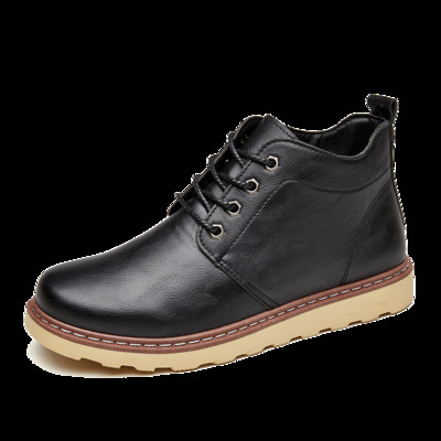 Мъжки ботуши от еко кожа в три цвята