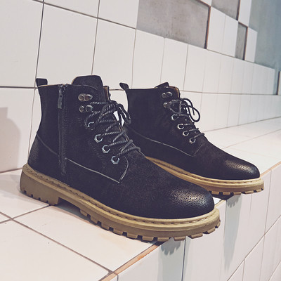 Ανδρικές μπότες για το χειμώνα με φερμουάρ σε τρία χρώματα