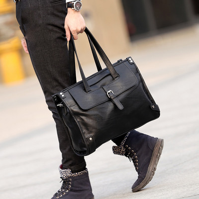 Мъжка ежедневна чанта с двойни дръжки