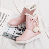 Боти в три цвята с мека подплата