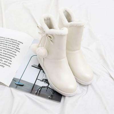 Боти в три цвята с мека подплата