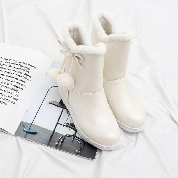 Боти в три цвята с мека подплата