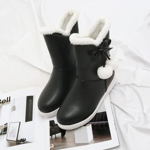 Боти в три цвята с мека подплата