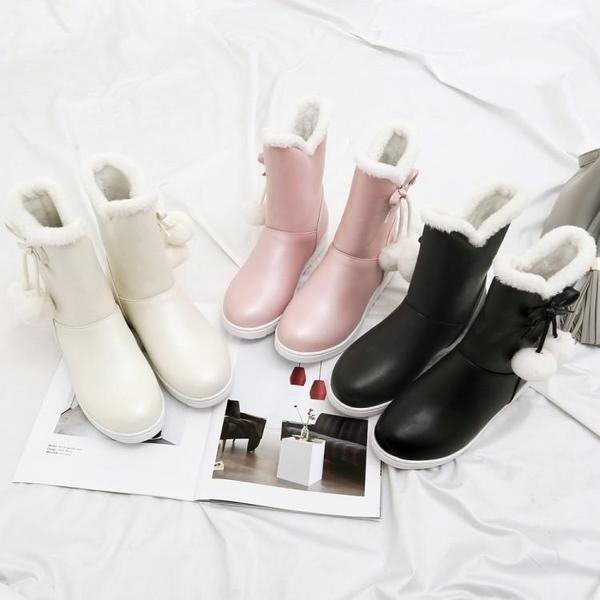 Боти в три цвята с мека подплата