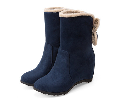 Κομψές γυναικείες μπότες σε τρία χρώματα με διακόσμηση με κορδέλα