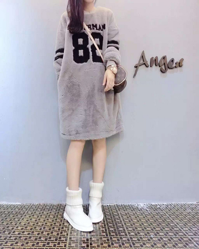 Rochie moale de dama pentru gravide cu inscriptie in doua culori