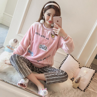 Χειμερινή πιτζάμα για έγκυες γυναίκες σε δύο μέρη σε διάφορα μοντέλα