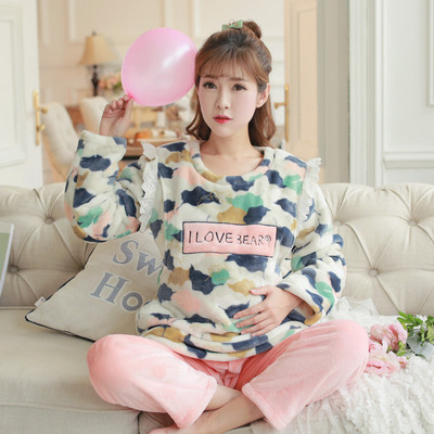 Χειμερινή πιτζάμα για έγκυες γυναίκες σε δύο μέρη σε διάφορα μοντέλα