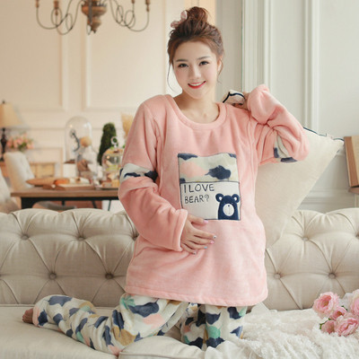 Χειμερινή πιτζάμα για έγκυες γυναίκες σε δύο μέρη σε διάφορα μοντέλα