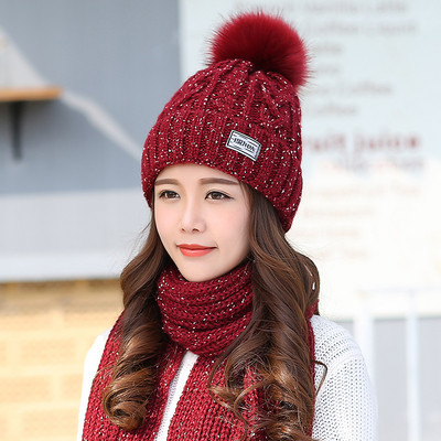 Palarie de iarna de dama moderna cu puf in mai multe culori