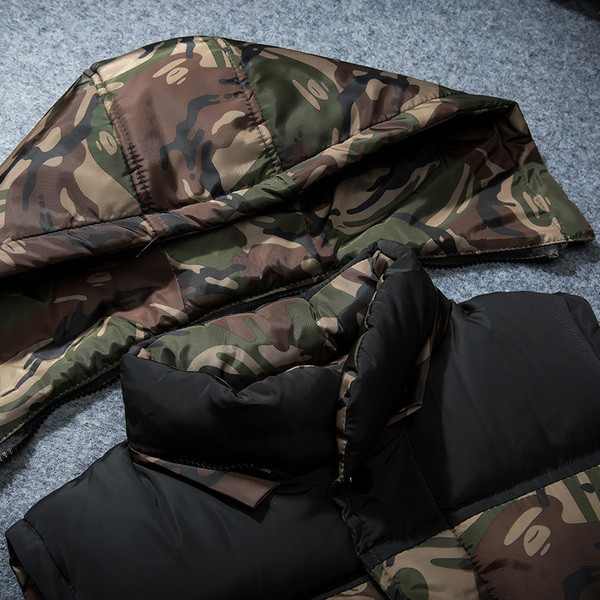 Мъжки ежедневен елек с камуфлажен десен в три цвята