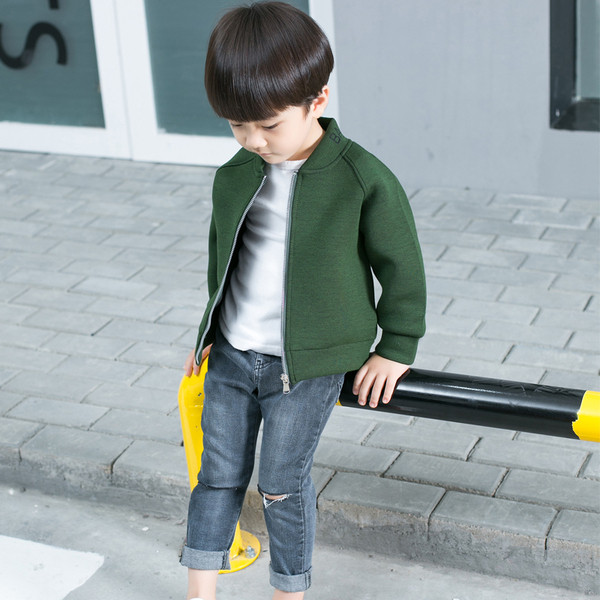 Ежедневено детско яке с апликация за момчета в два цвята