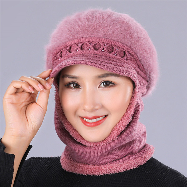 Palarie practica de iarna de dama in mai multe culori