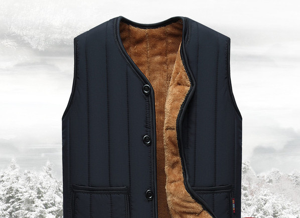 Мъжки елек с мека подплата в два цвята