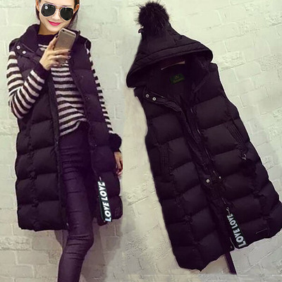 Vesta de dama eleganta cu gluga model lunga in mai multe culori