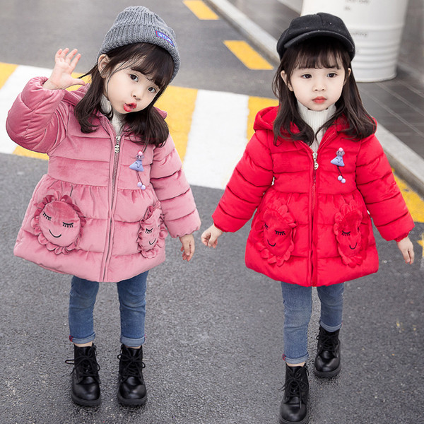 Geaca moderna pentru copii cu elemente 3D in trei culori