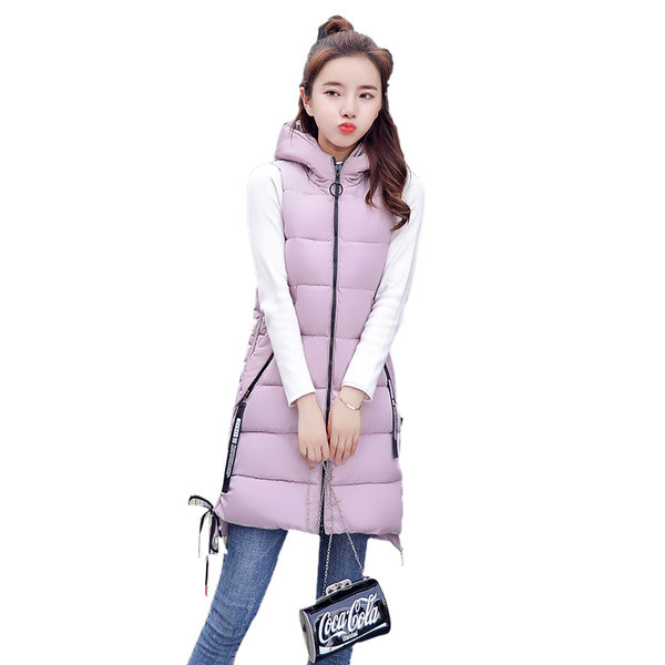 Γυναικείο γιλέκο με ασύμμετρη κουκούλα σε διάφορα χρώματα