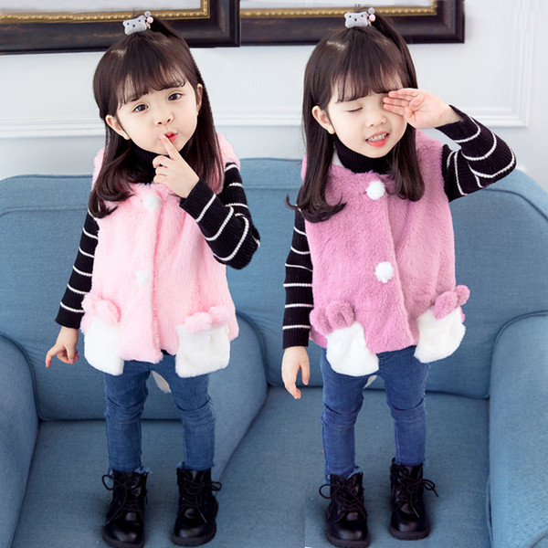 Lányoknak szánt puha gyerekmellény 3D elemmel