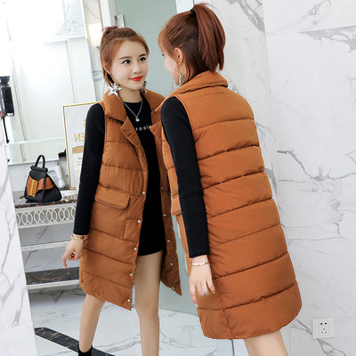 Καθημερινό γυναικείο γιλέκο με μακρύ σχέδιο σε σχήμα V σε διάφορα χρώματα