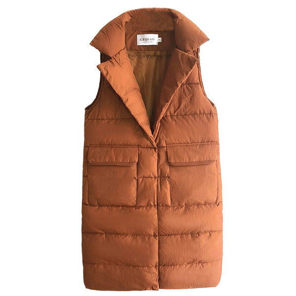 Καθημερινό γυναικείο γιλέκο με μακρύ σχέδιο σε σχήμα V σε διάφορα χρώματα