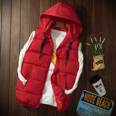 Ανδρικό γιλέκο με κουκούλα σε τέσσερα  χρώματα