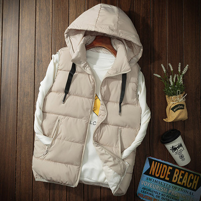 Ανδρικό γιλέκο με κουκούλα σε τέσσερα  χρώματα