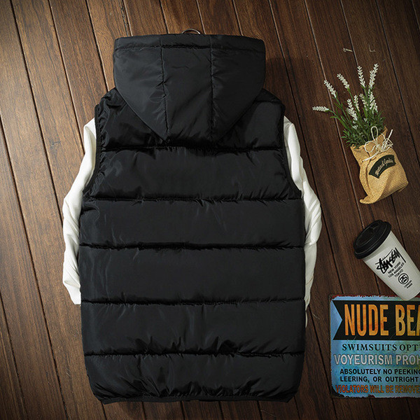 Ανδρικό γιλέκο με κουκούλα σε τέσσερα  χρώματα