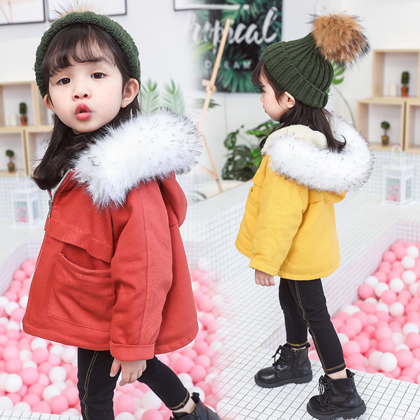 Geaca pentru fete cu puf in trei culori pentru copii