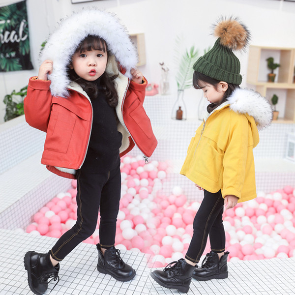 Geaca pentru fete cu puf in trei culori pentru copii
