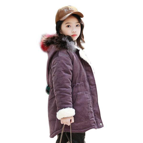 Κομψό παιδικό μπουφάν με απαλή επένδυση και κουκούλα σε τρία χρώματα