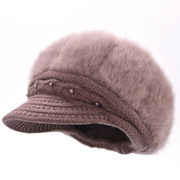 Női pehelysapka gyöngy elemekkel több színben