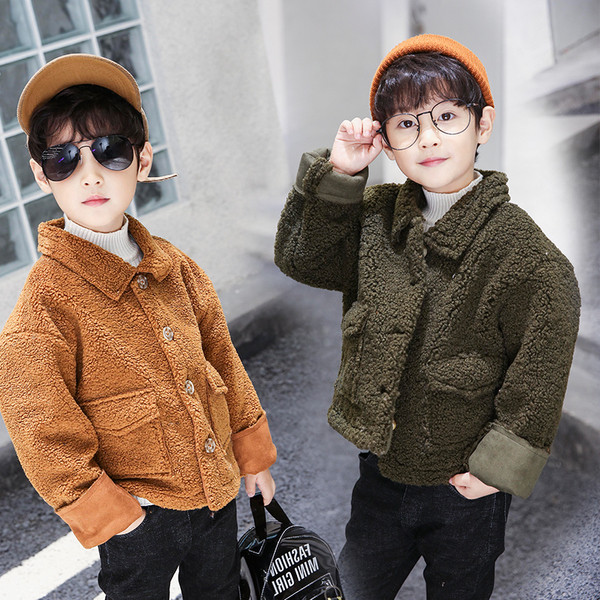 Детско меко яке за момчета с меко покритие в два цвята