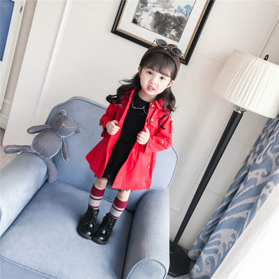 Palton elegant pentru fete pentru copii in doua culori