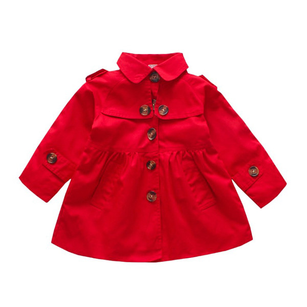 Palton elegant pentru fete pentru copii in doua culori