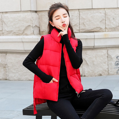 Модерен дамски елек асиметричен  модел в няколко цвята 