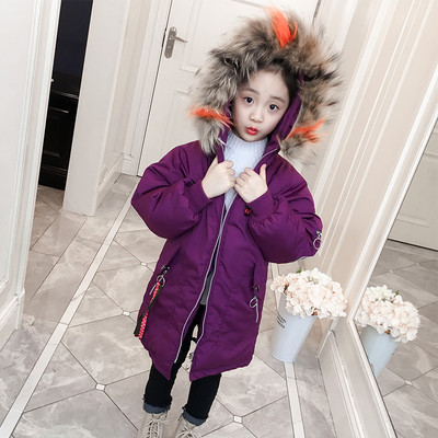 Дълго зимно яке за момичета в три цвята