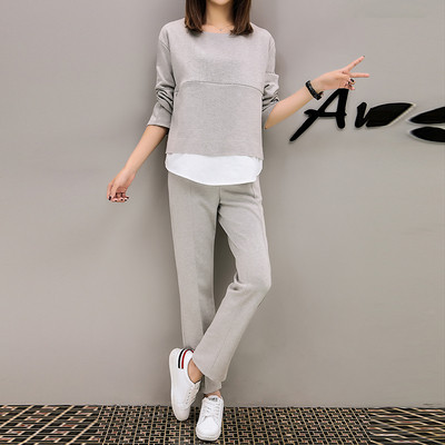 Спортно-ежедневен комплект за бременни жени от две части