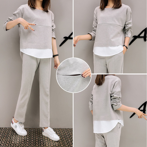 Спортно-ежедневен комплект за бременни жени от две части