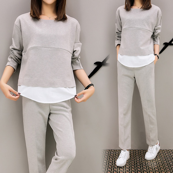 Спортно-ежедневен комплект за бременни жени от две части